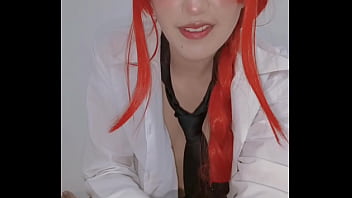 Chainsawman anime porn Makima cosplay - you will be my obedient dog?